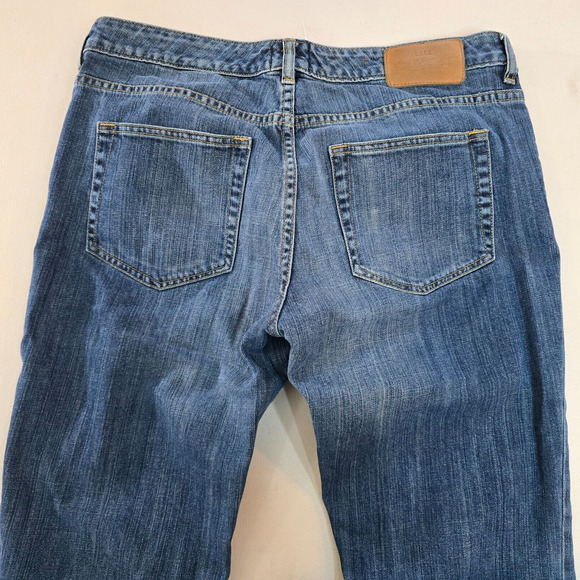 H&M L.O.G.G. Jeans Women's 33 Boot Cut High-Rise Blue Dark Wash - Picture 5 of 16